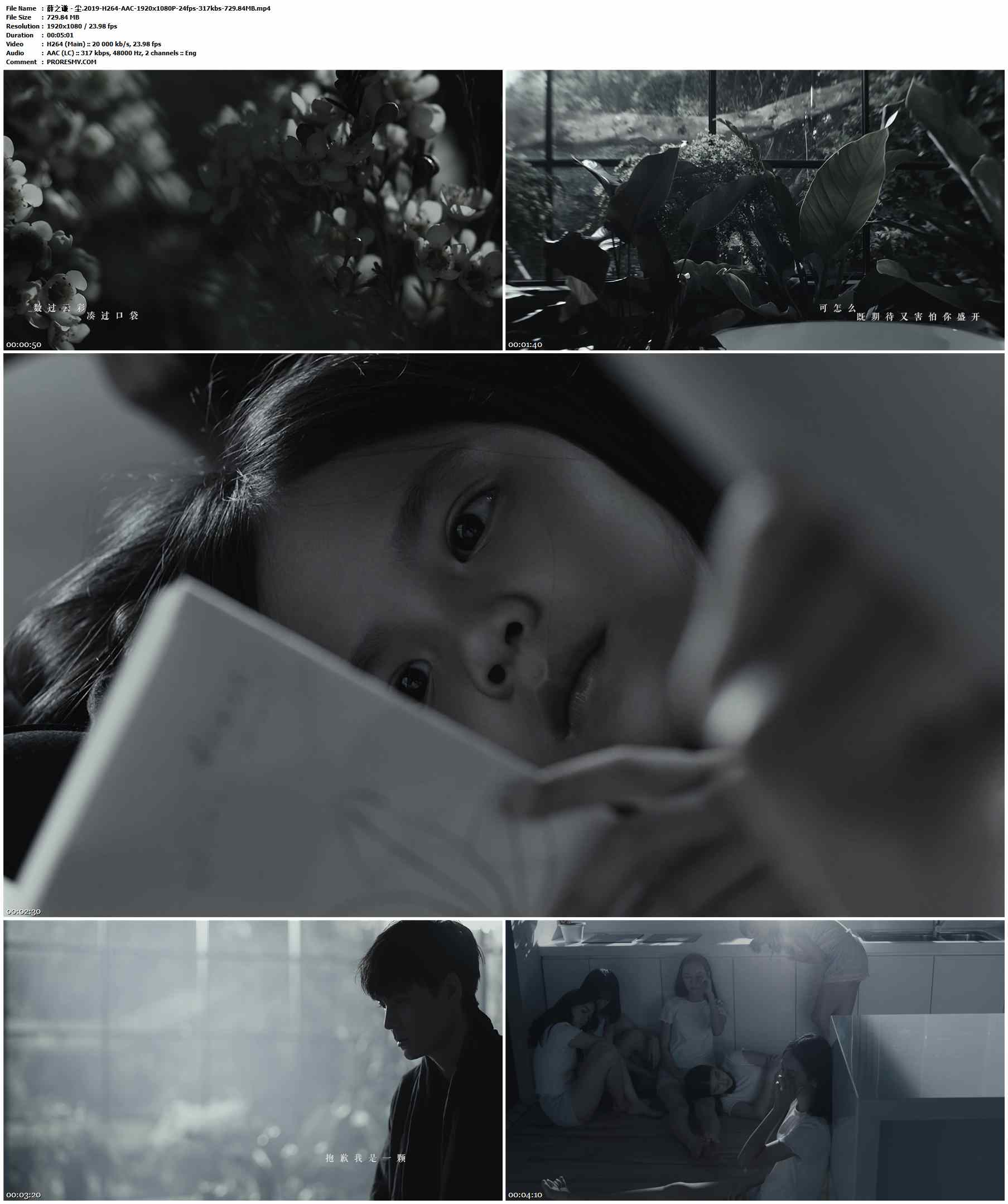 薛之谦 - 尘.2019-H264-AAC-1920x1080P-24fps-317kbs-729.84MB官方MV_高清MV